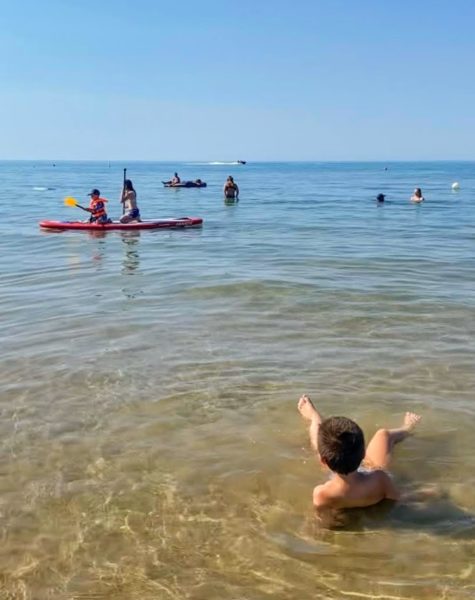 spiaggia per bambini in villaggio